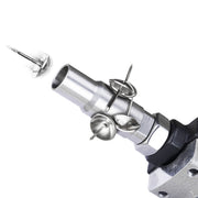 Close-up of the magnetic sleeve of meite USA 1080 decorative tack nailer.
