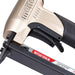 meite USA MT5016SLN 20 gauge pneumatic stapler close-up showing safety trigger mechanism for user protection