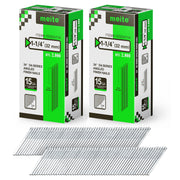 Two retail boxes of Meite USA 1-1/4 inch 32 mm 15 gauge 34 degree angled finish nails, 2,000 galvanized nails per box