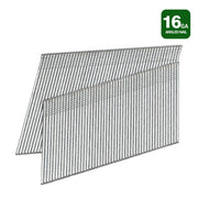 Meite USA 16 gauge 20 degree angled finish nails in galvanized collated strips for trim, molding and cabinetry