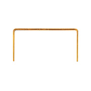 Single meite USA 16 gauge 1-3/8-inch crown carton closing staple showing its wide crown and straight legs on a white background