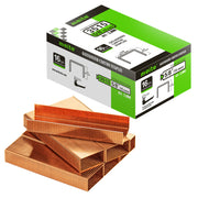 meite USA 16GCS58 carton closing staples with 16 gauge wire, 1-3/8-inch crown and 5/8-inch legs, one box of 2,000 staples on a white background