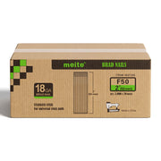 One case of meite USA 18 gauge 304 stainless steel brad nails with 2-inch legs, containing 20 boxes and 40,000 nails total, on a white background