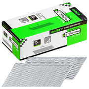 Meite USA 2 inch 15 gauge 34 degree angled finish nails, galvanized collated strips in a 2,000-count box