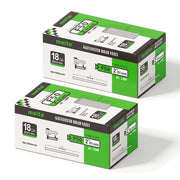 Two boxes of meite USA 18 gauge galvanized brad nails with 2-inch length, 5,000 per box and 10,000 nails total, on a white background