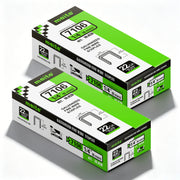 meite USA 2-box pack of 22 gauge 3/8-inch crown, 1/4-inch galvanized fine wire staples, 20,040 pieces total