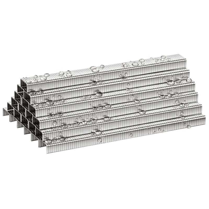 Water-resistant meite USA 304 stainless steel T50 staple strips designed for rust and corrosion resistance
