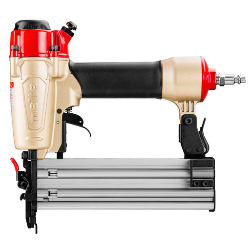 Overview of the meite USA FK5040 18 gauge 2-in-1 pneumatic brad nailer and narrow crown stapler on a white background