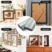 Applications of meite USA flexible picture frame points for securing backing in photo frames, art frames and shadow boxes