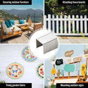 Applications of meite USA T50 304 stainless steel staples for outdoor furniture, fence boards, crafts and wooden signs