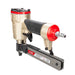 Rear-side view of the Meite USA 425KC 18Ga 1/4'' crown pneumatic upholstery stapler.