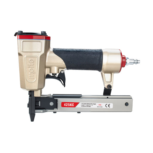 Front-view of the meite USA 425KC 18Ga 1/4'' crown pneumatic upholstery stapler