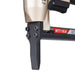 Close-up view of meite USA MT7116LN 22 gauge pneumatic upholstery stapler showing long nose and trigger for fine stapling work.