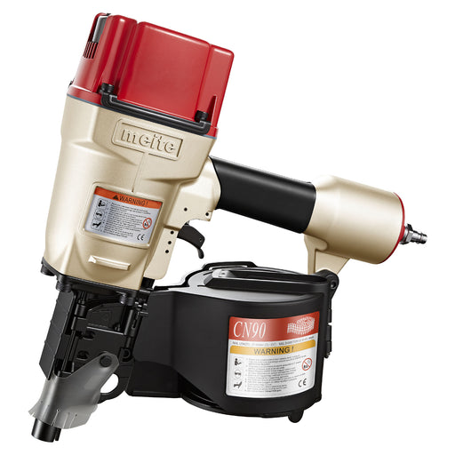 meite USA CN90 3-1/2‘’ Pneumatic Coil Pallet Nailer in white background