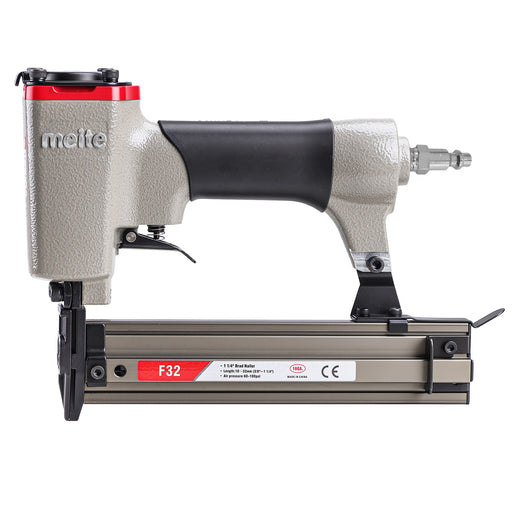 Overview of meite USA F32 18 gauge pneumatic brad nailer in white background