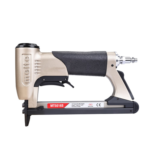 Overview of meite USA MT5016S 20Ga Pneumatic Upholstery Stapler with Safety Trigger