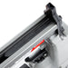 Close-up view of the Meite USA V1015B picture frame nailer, showing and magazine structure with v nails