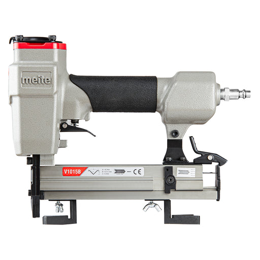 Front view of Meite USA V1015B Pneumatic V-Nailer Picture Frame Joiner on white background