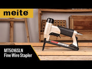 Introduction video for meite USA MT5016SLN pneumatic staple gun with long nose 