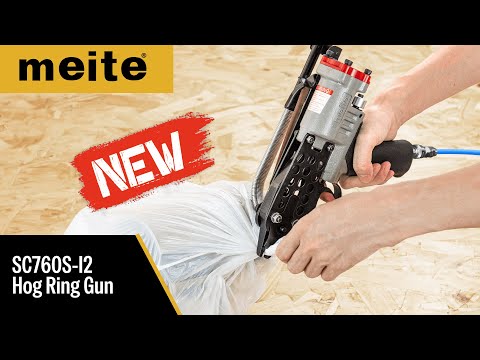 Introduce video of SC760S-I2 Meite USA 16Ga Pneumatic Hog Ring Gun