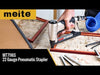 meite USA MT7116S pneumatic stapler demonstration video showing product features, compatible staples, and nailing performance on different materials