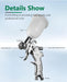 30 PSI Gravity Feeding Mini Spray Gun (0.8 mm & 1.0 mm) - MEITE USA