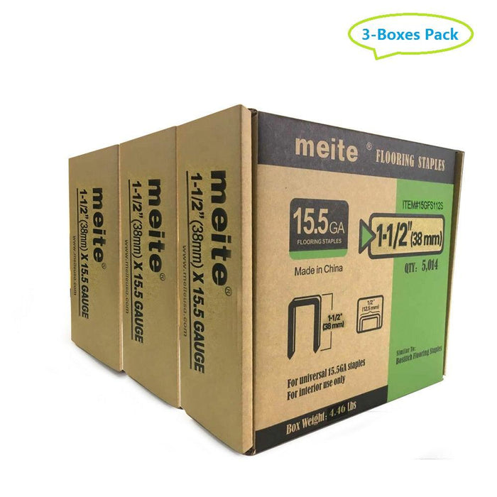 15.5 Gauge 1/2" Crown Hardwood Flooring Staples - MEITE USA
