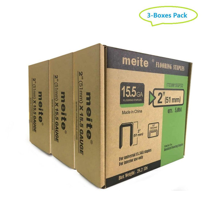 15.5 Gauge 1/2" Crown Hardwood Flooring Staples - MEITE USA