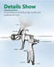 (Buy 1 get 1 free) 1.4 mm Nozzle Central Cup Gravity Type Spray Gun - MEITE USA