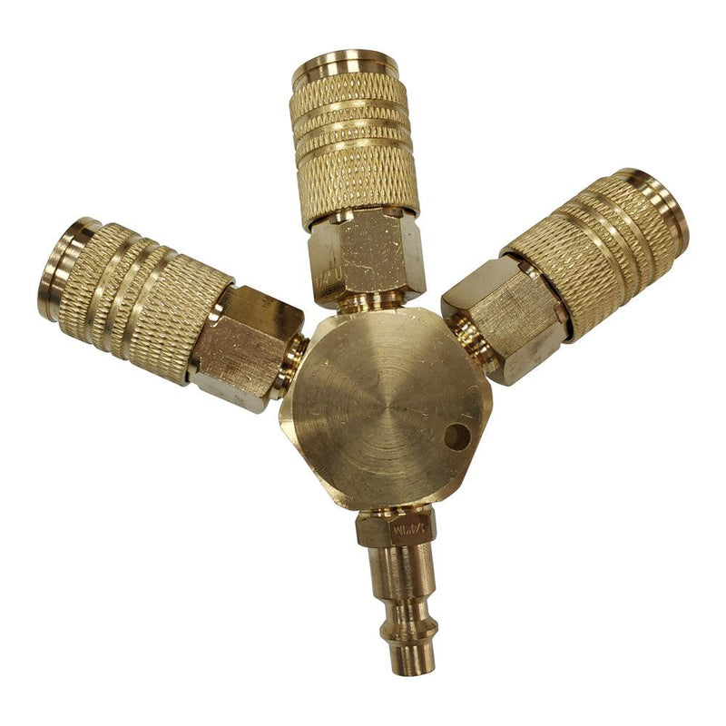 3-Way 1/4'' Quick Coupling Manifold - MEITE USA