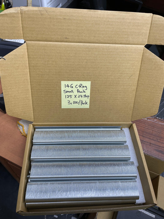 14 Gauge 1-1/2" Crown Hog Rings - Galvanized/304 Stainless Steel - MEITE USA