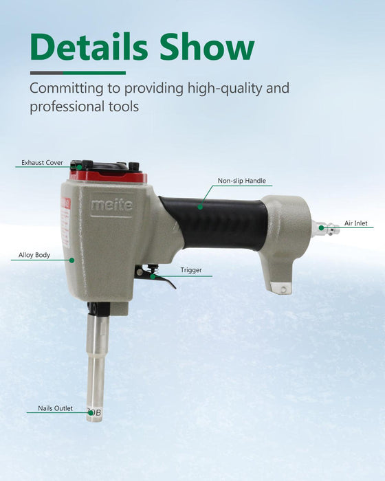 7/16" Head Diameter Deco Nailer in 8 Different Centering Sleeves - MEITE USA