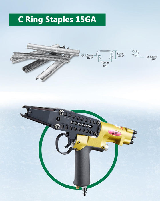 15 Gauge 3/4'' Extra Extended Nose Hog Ring Tool - Model SC77XE - MEITE USA
