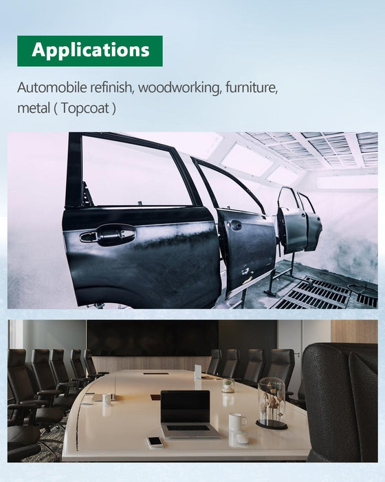 2.0 mm Nozzle Gravity Feed Air Spray Gun 600cc Cup W301 HVLP - MEITE USA