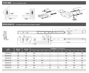 Full Extension Ball Bearing Drawer Slides 100 lbs Capacity Kitchen Cabinet Drawer Slides (15 Pairs) - MEITE USA