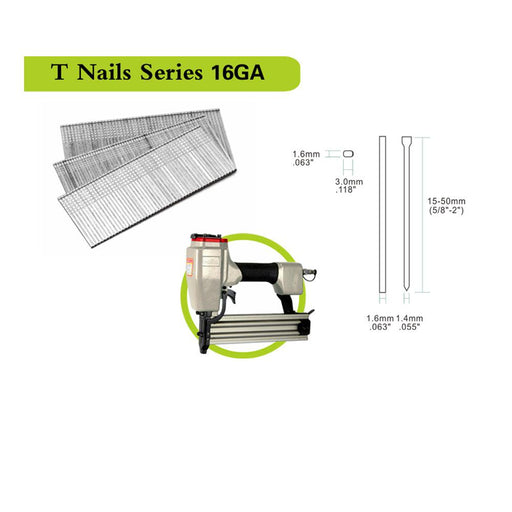 16 Gauge 5/8" to 2'' Length Finish Nailer - MEITE USA