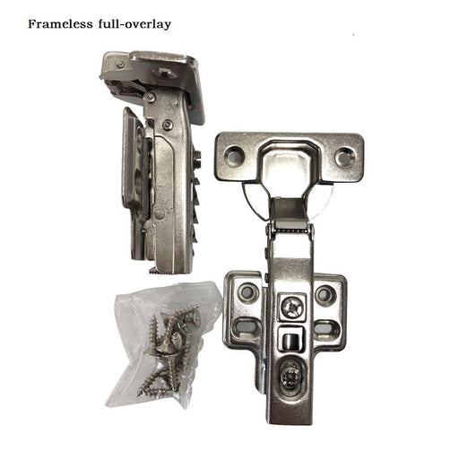 105 Degree 35 mm Full Overlay Self Closing Frameless Cabinet Door Hinges - MEITE USA