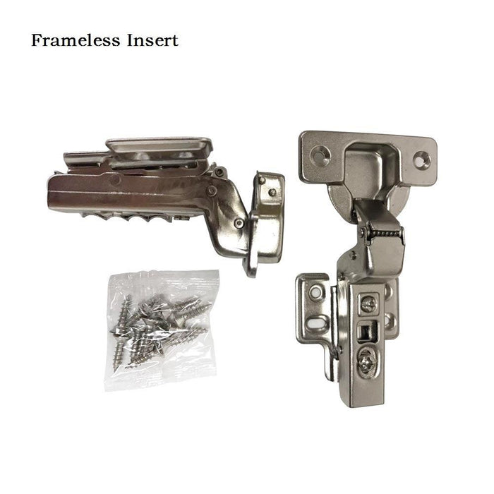 105 Degree 35 mm Inserted Self Closing Frameless Hinges Insert Cabinet Hinges - MEITE USA